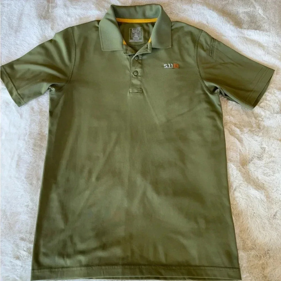 5.11 PINNACLE SHORT SLEEVE Green POLO 100% polyester size smalll - Picture 16 of 16